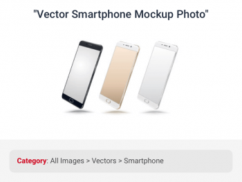 Stock photo of smartphones correctly categorized under vector images by data categorization for stock photos